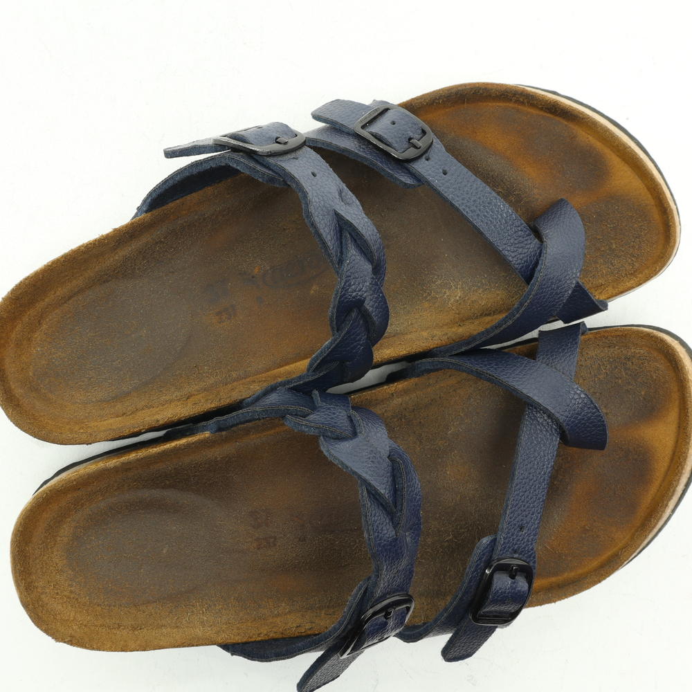 Aerothotic Viking Irenic Strappy Slide Vegan Leather Sandals Women EU 37 Blue - Picture 13 of 15